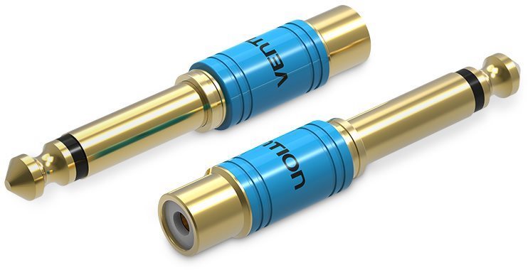 Vention 6,3 mm Male Jack to RCA Female Audio Adaptér Gold