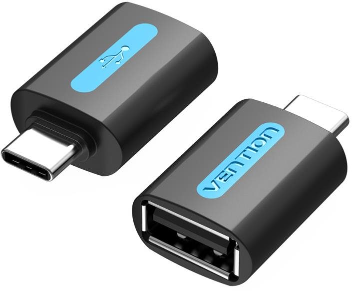 Vention USB-C to USB 2.0 Female OTG Adaptér Black PVC Type