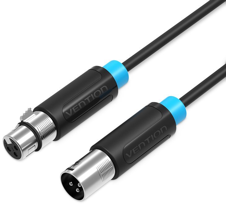 Vention XLR Audio Extension Cable 1 m Black
