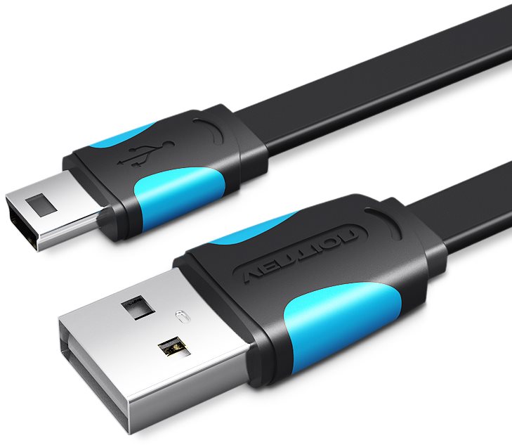 Vention USB2.0 -> mini USB Cable 1,5 m Black