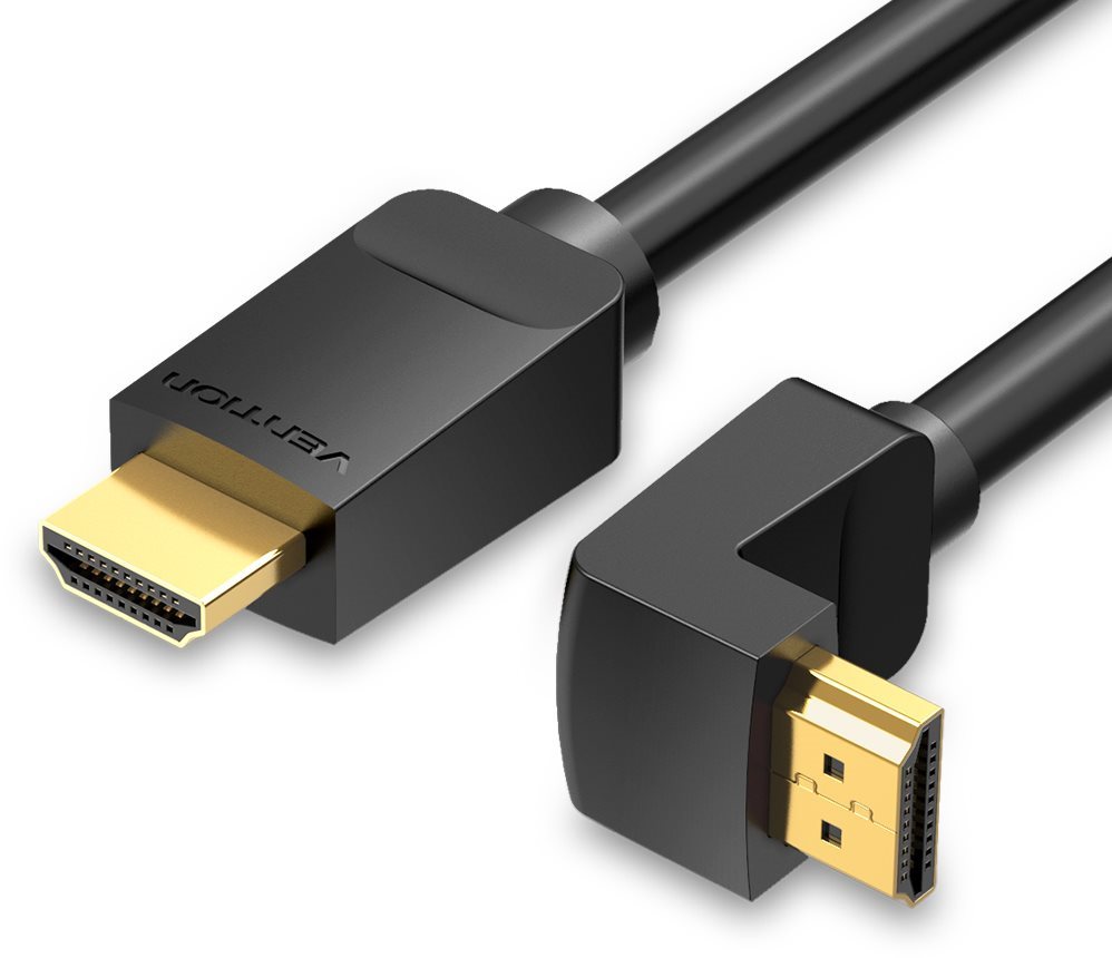 Vention HDMI 2.0 Right Angle Cable 270 Degree 1,5 m Black