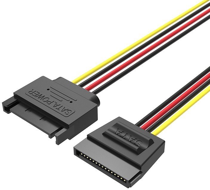 Vention SATA 15P Power Extension Cable 0.3m Black