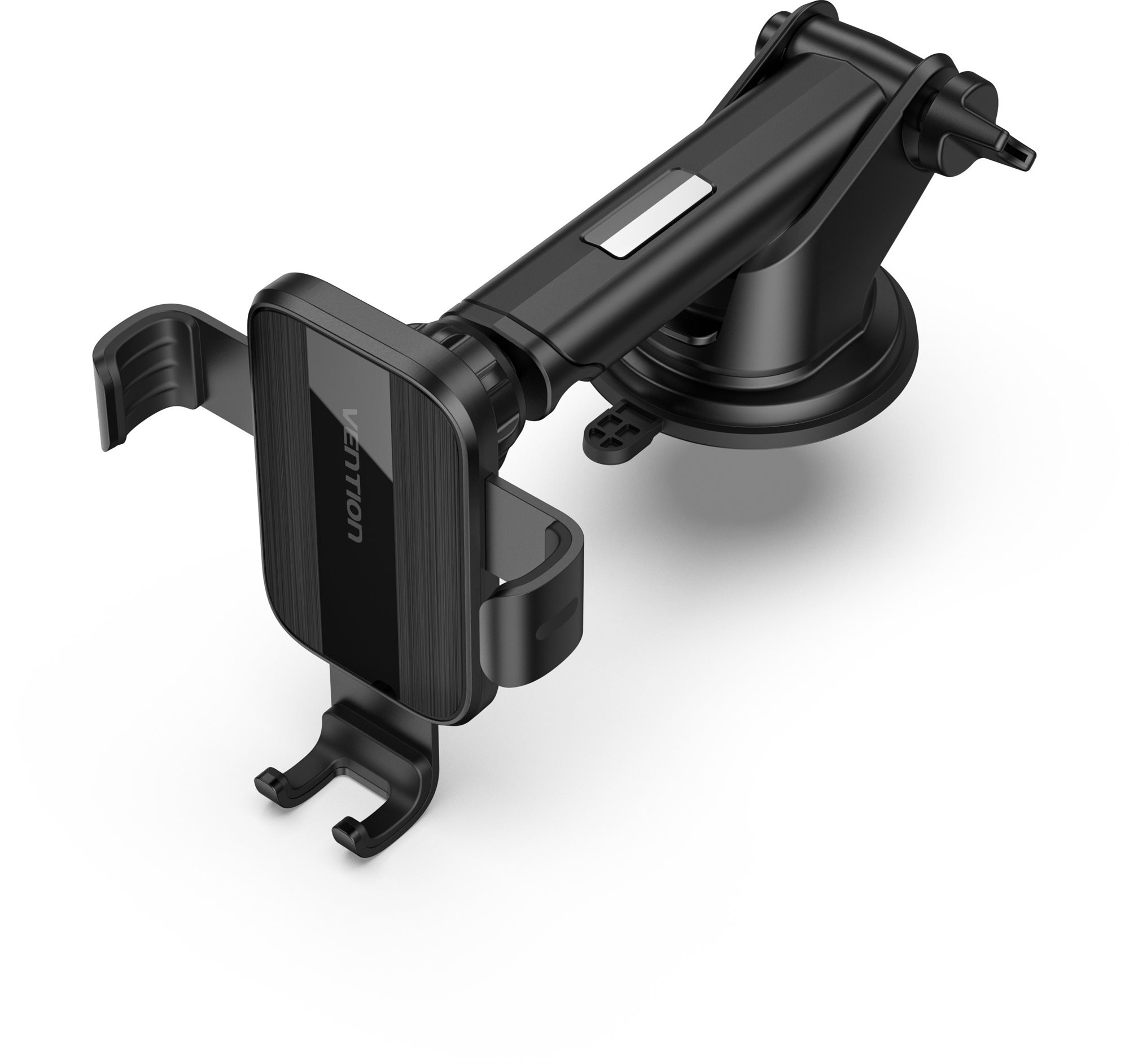 Vention Auto-Clamping Car Phone Mount With Suction Cup Black Square Type