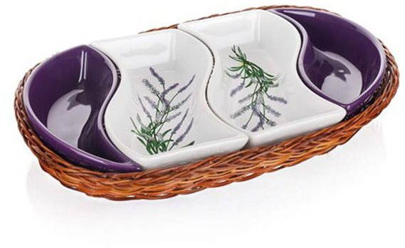 BANQUET Sada 4 ks misiek LAVENDER 30,5 cm A11656