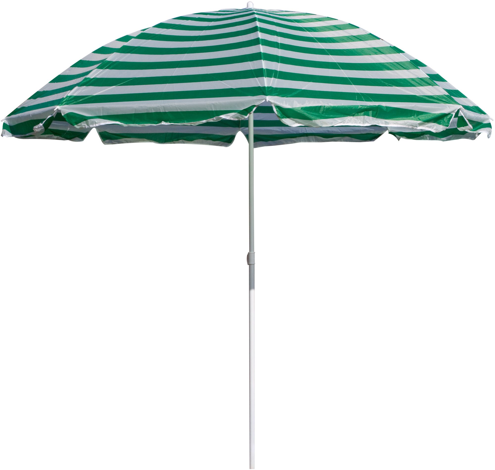 HAPPY GREEN Slnečník plážový 230 cm, zelené pruhy