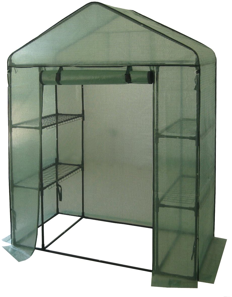 HAPPY GREEN Fóliovník s policami 140 × 73 × 200 cm