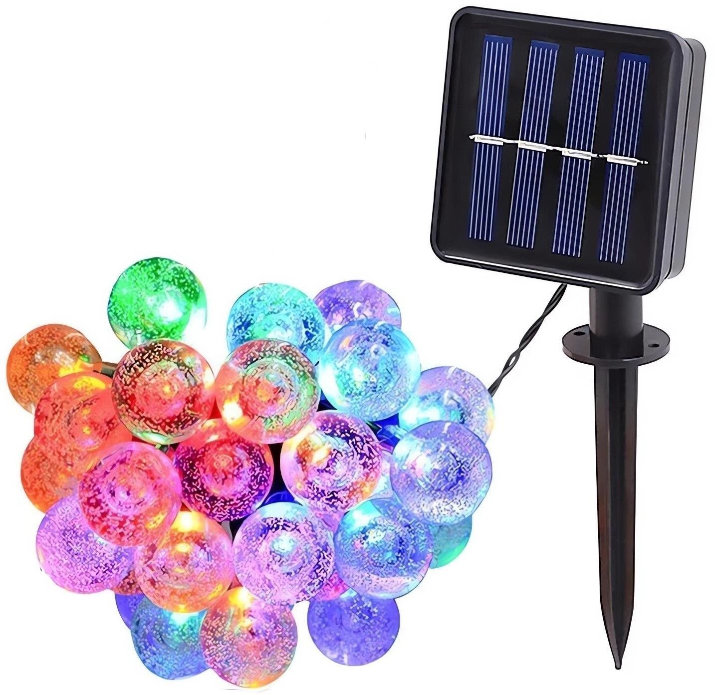 Verk 12298 Solárna dekoračná reťaz girlanda 40 LED, 700 cm, Multicolor