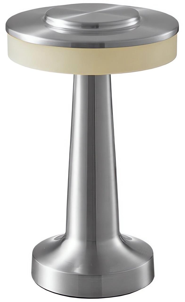 Verk 12309 LED Stolná lampa dotyková, 3 W, 1500 mAh strieborná