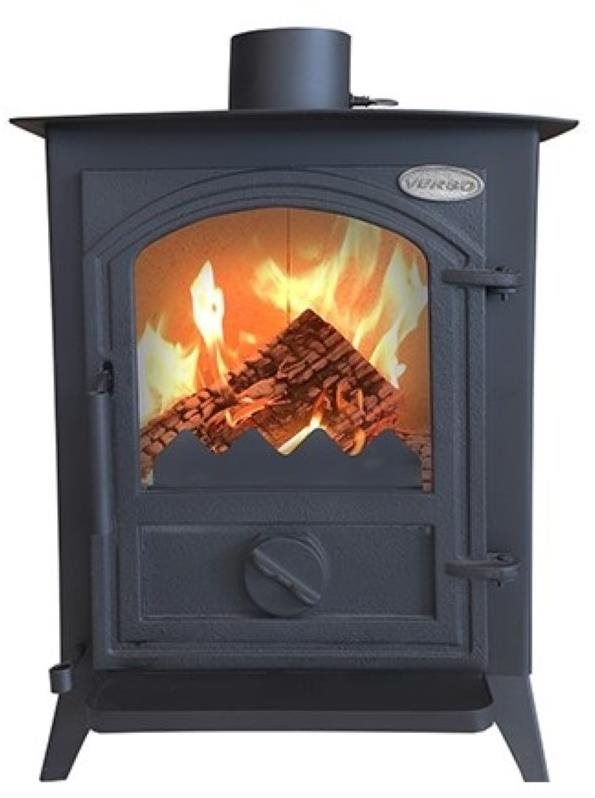 VERSO 1, liatinové dvierka, 7 kW, dymovod 130 mm