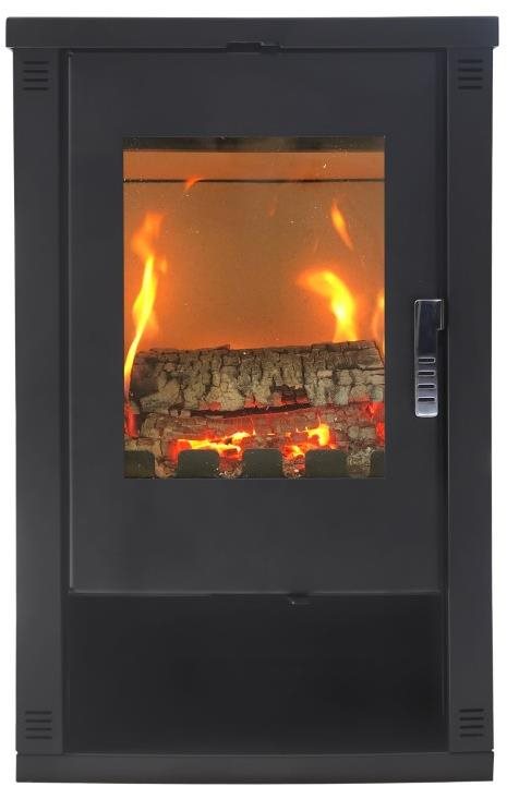 VERSO Lheia, čierne, 7 kW, dymovod 150 mm