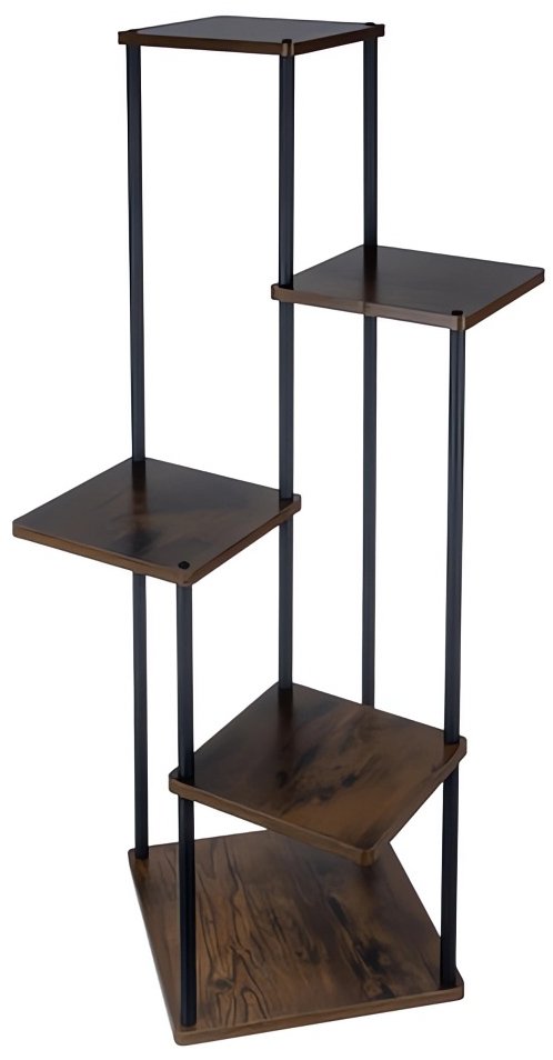 Ruhhy 25998 Stojan na květiny 108 × 30 × 30 cm, hnědý