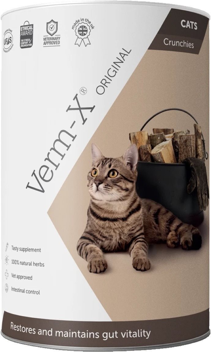 Verm-X Prírodné granule proti črevným parazitom pre mačky 60 g