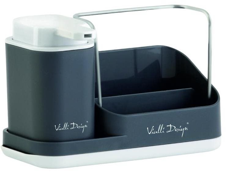 Vialli Design Organizér s dávkovačom LIVIO DUO_8319, sivý