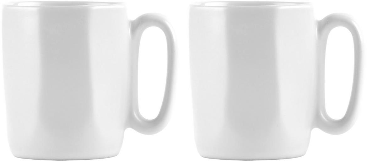 Vialli Design Hrnček keramický, 80 ml, 2 ks, biely_FUORI 30138