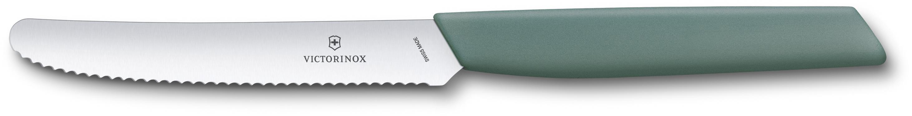 Victorinox Swiss Modern Nôž na paradajky 11 cm šalviovo zelený