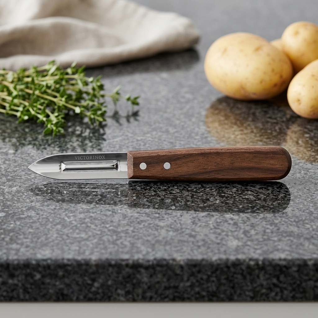 Victorinox škrabka s dvojitým ostrím drevená