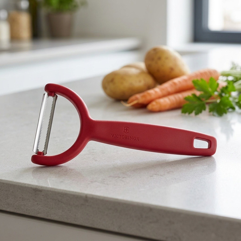 Victorinox Škrabka Ypso vrúbkovaná červená