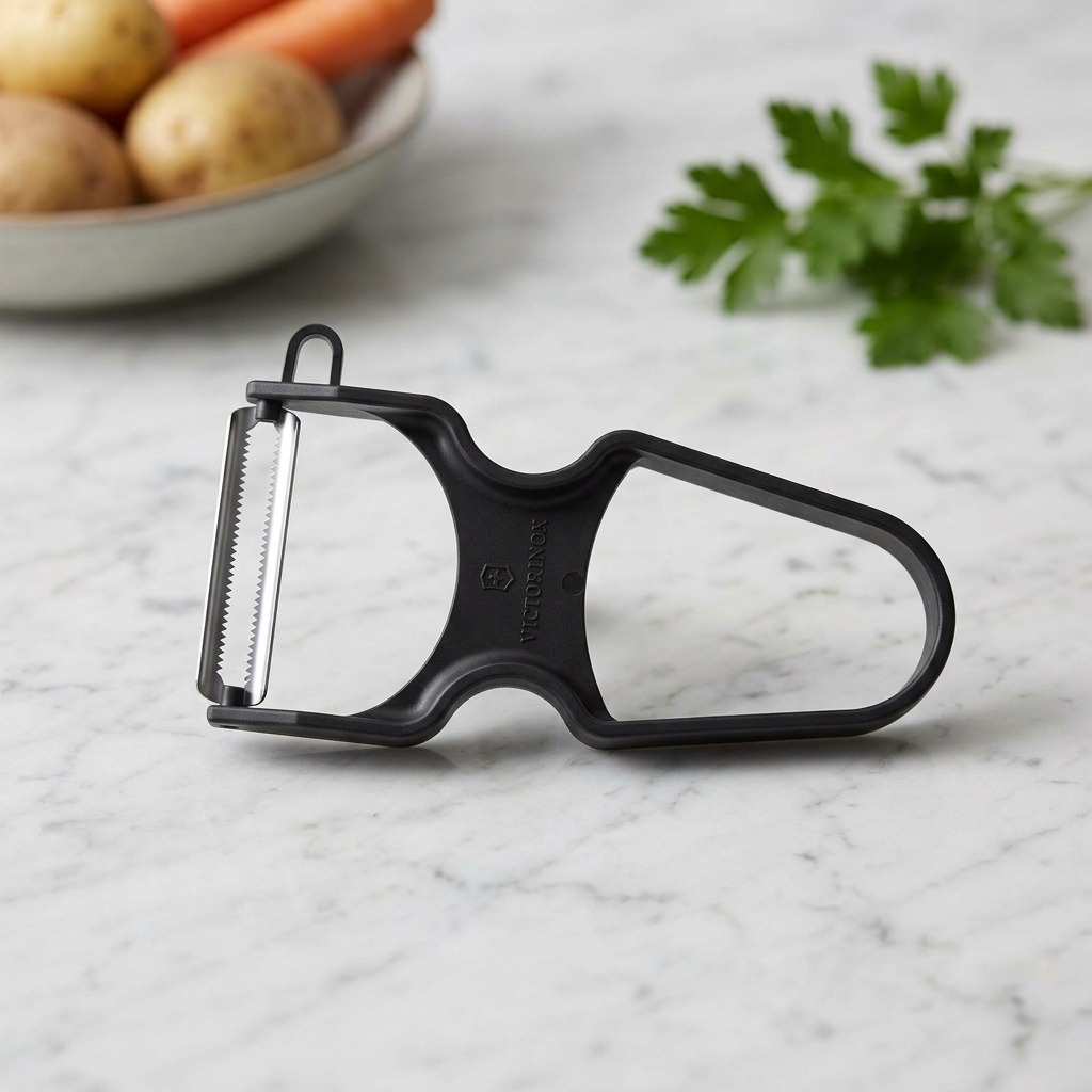 Victorinox škrabka Rapid s vrúbkovaným ostrím plastová čierna