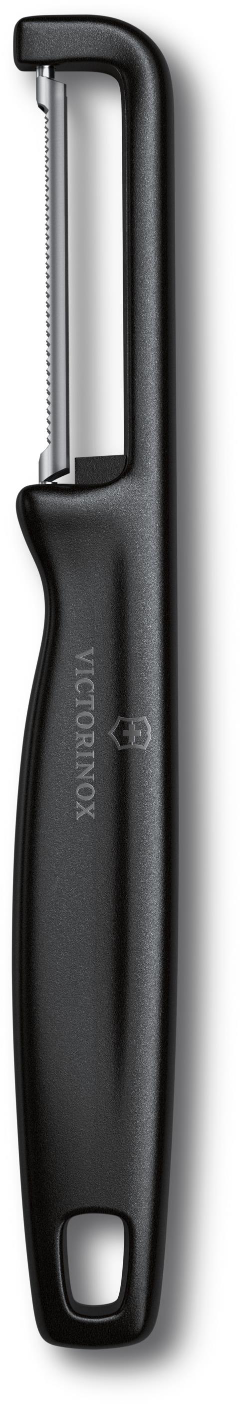 Victorinox Škrabka Iota s vrúbkovaným ostrím čierna