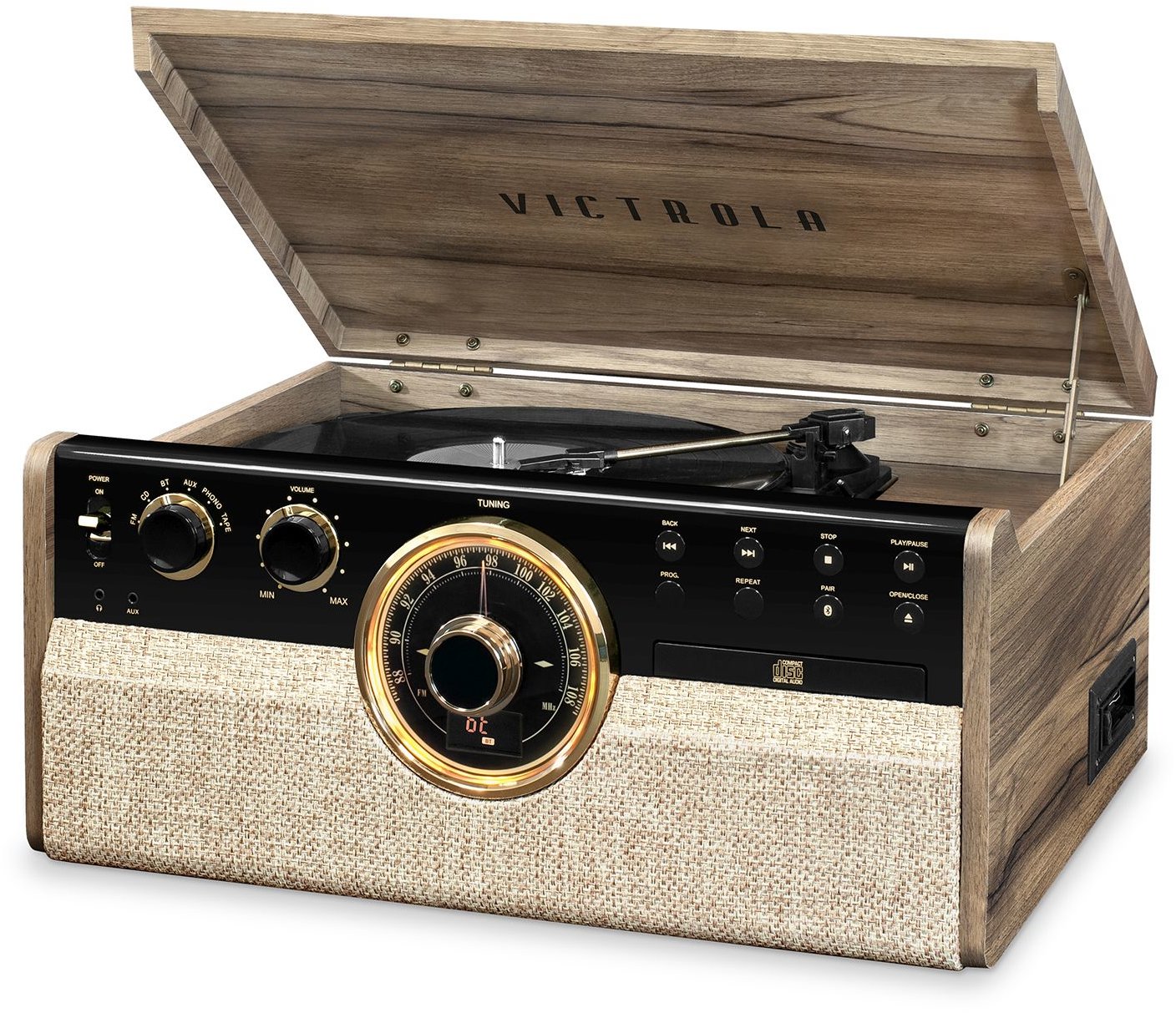 Victrola VTA-270B svetlo hnedý