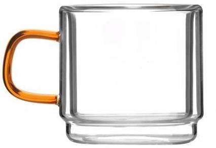 Vialli Design Šálka dvojstenná, 80 ml, 2 ks_AMBER 8579