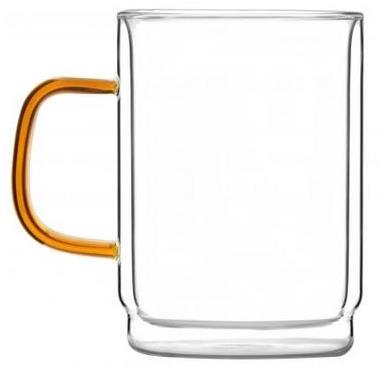 Vialli Design Hrnček, dvojstenné sklo, 350 ml, 2 ks_AMBER 8593