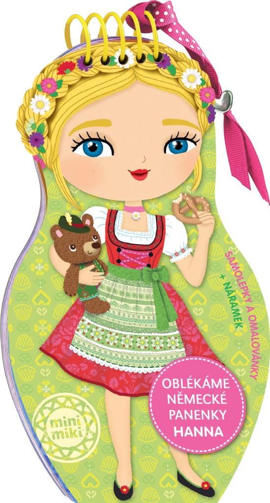 Ella & Max Obliekame nemecké bábiky Hanna – Maľovánky
