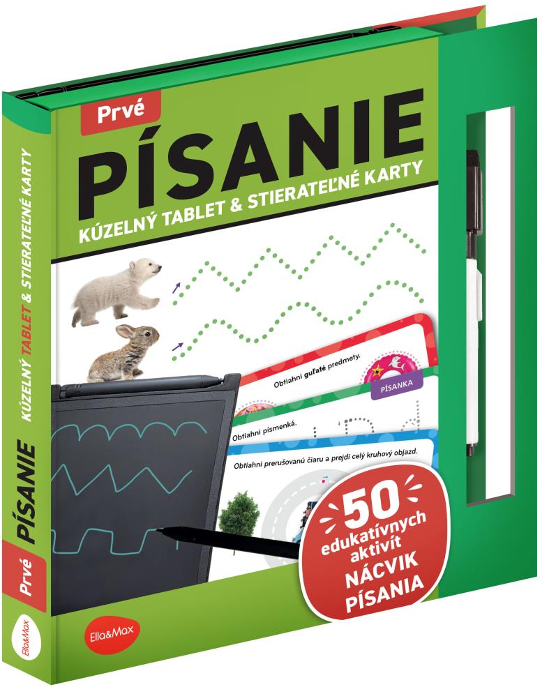 Ella & Max Kúzelný tablet & stierateľné karty – Prvé písanie