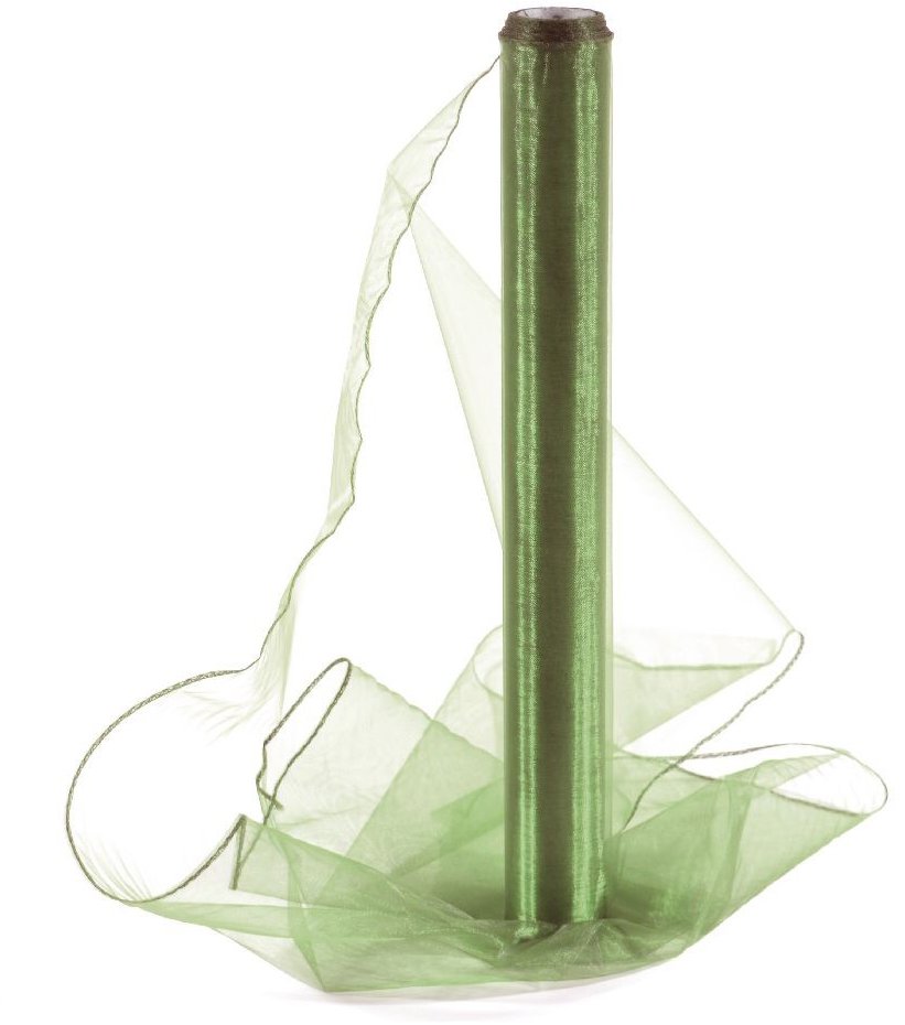 Vikpap Organza 40 cm/10y tmavě zelená