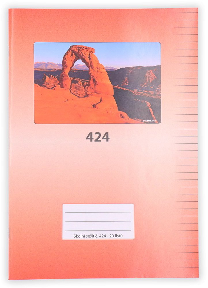 PAPÍRNA MARTINÍK 424, A4 linajkový, 20 listov