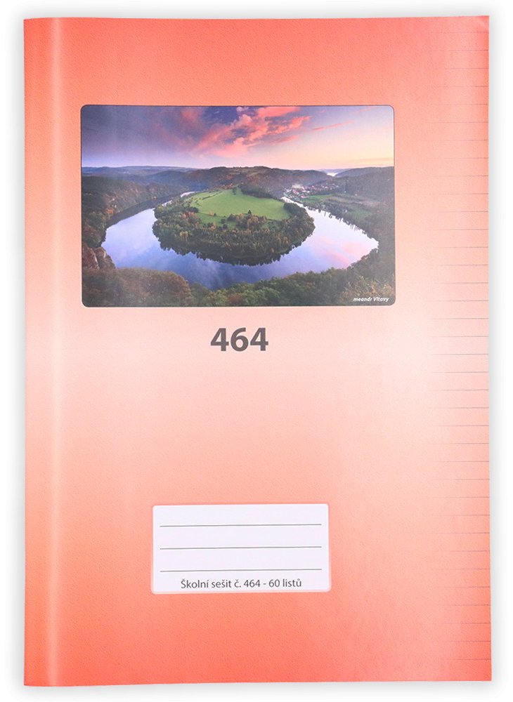 PAPÍRNA MARTINÍK 464, A4 linajkový, 60 listov