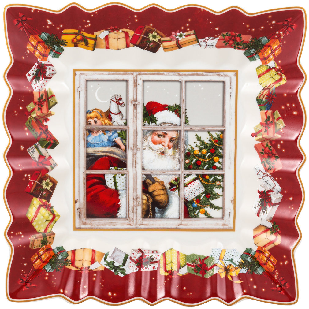 VILLEROY & BOCH Vánoční čtvercová mísa TOY'S FANTASY Santa