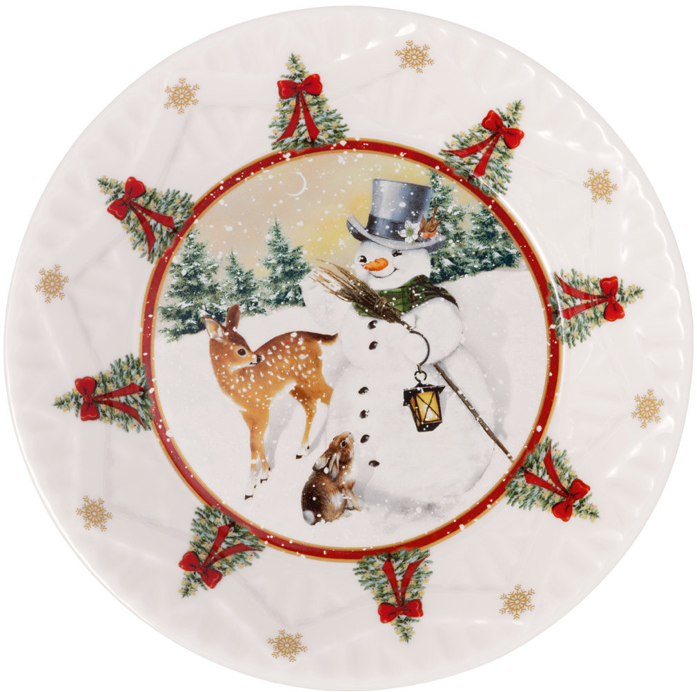 VILLEROY & BOCH Vánoční miska TOY'S FANTASY Sněhulák se zvířátky