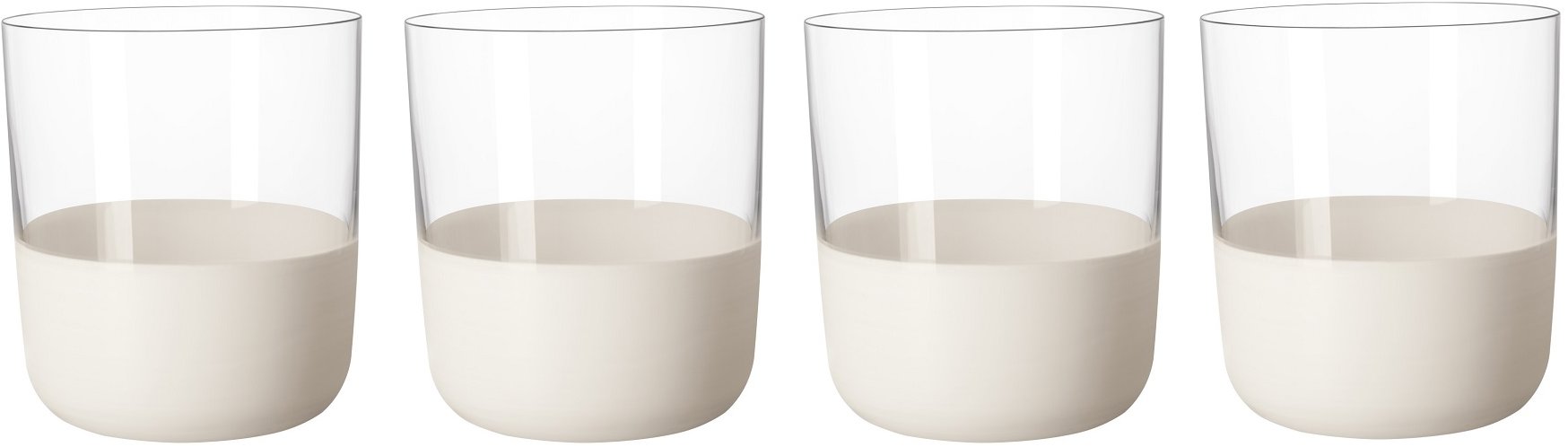 VILLEROY & BOCH Sada 4 sklenic na vodu z kolekce Manufacture Rock Blanc