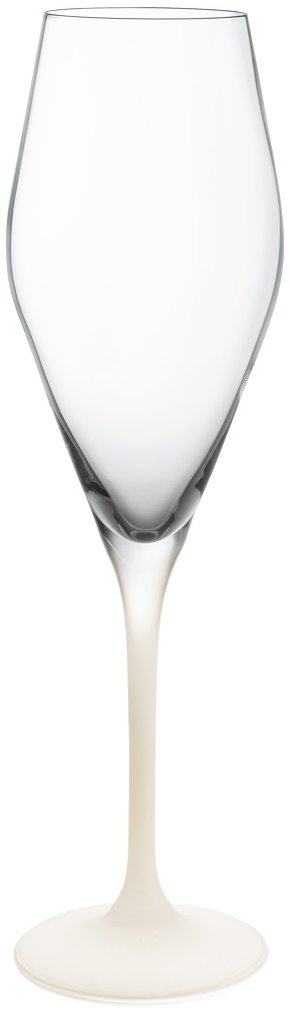 VILLEROY & BOCH Vysoké sklenice na šampaňské z kolekce Manufacture Rock Blanc sada 4 kusů