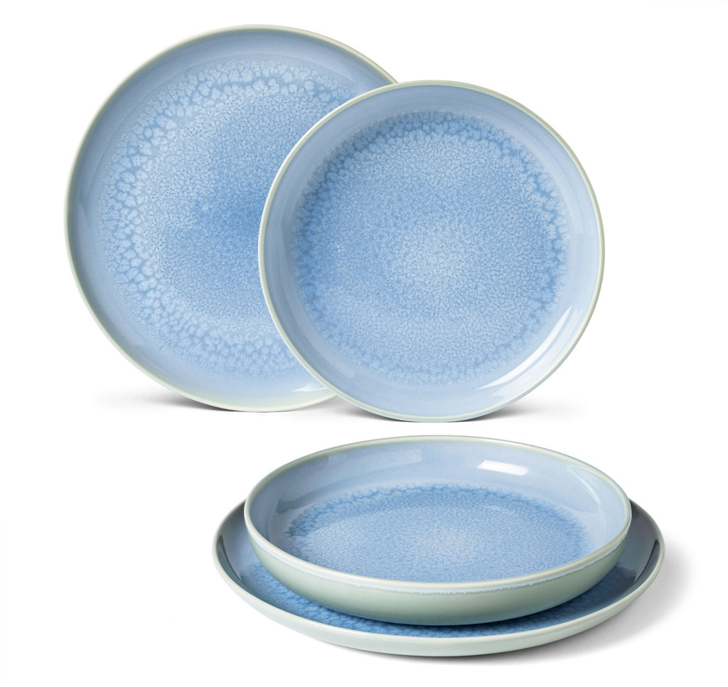 VILLEROY & BOCH Porcelánová sada talířů z kolekce CRAFTED BLUEBERRY 4 ks +