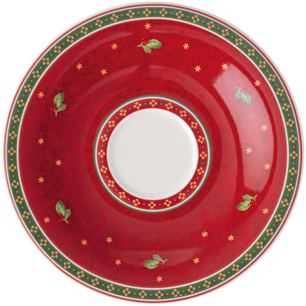 Villeroy & Boch Vánoční podšálek k šálku na kávu Toy's Delight Specials, červený