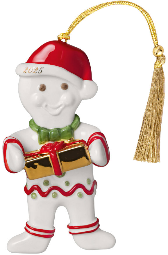 VILLEROY & BOCH Vánoční ozdoba z kolekce Christmas classics 2025 Perníkový panáček
