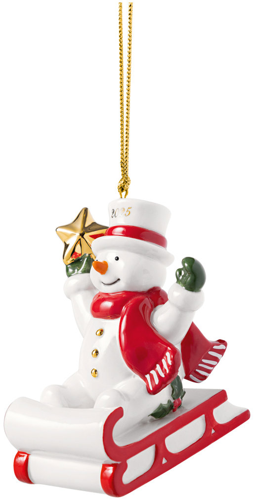 VILLEROY & BOCH Vánoční ozdoba z kolekce Christmas classics 2025 Sněhulák