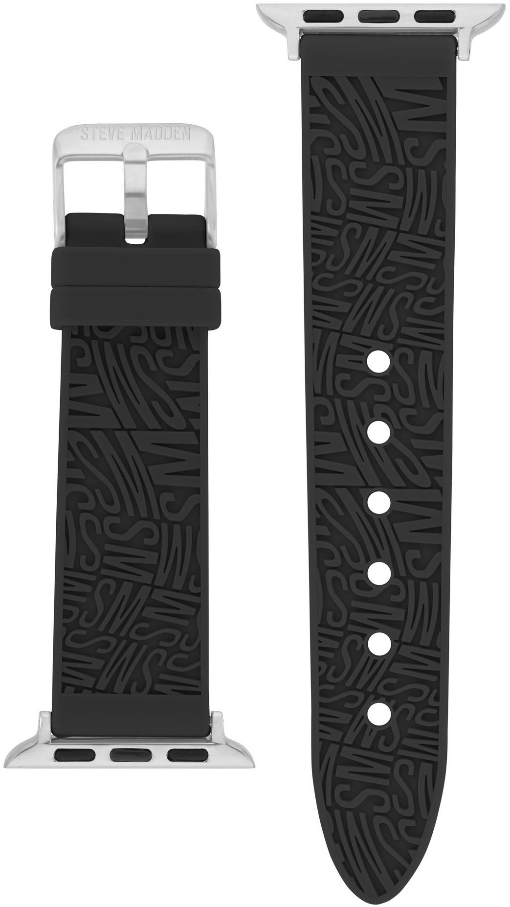 Steve Madden Remienok silikónový čierny pre Apple Watch 38/40/41 mm WS/1003BKSV384041