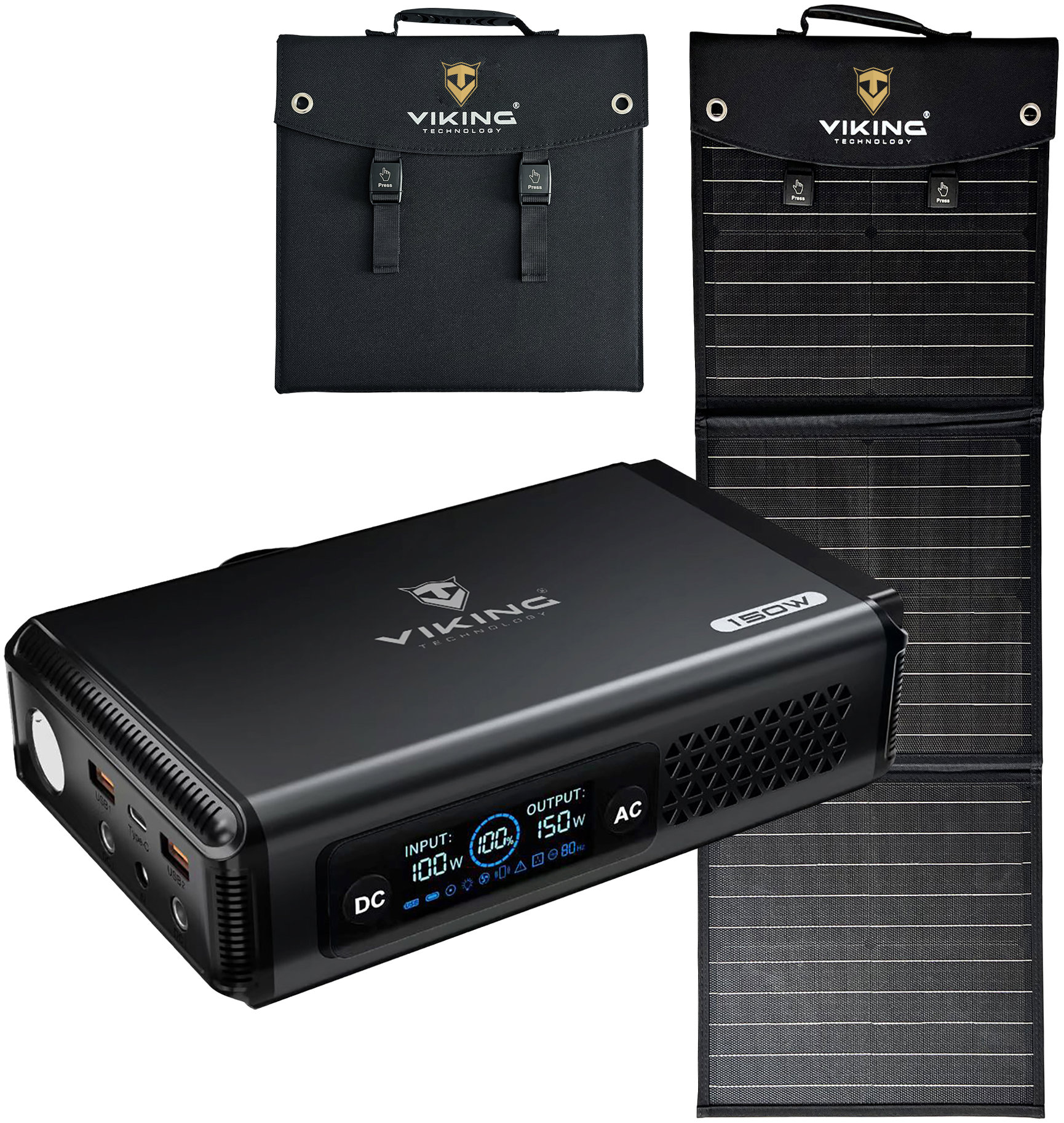 Viking VALI150 a solárny panel Viking L60 PD