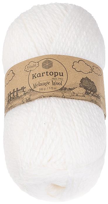 BELLATEX Melange Wool 100 g – 010 biela