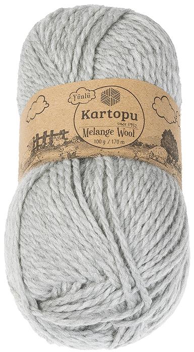 BELLATEX Melange Wool 100 g – 1000 melír sivý