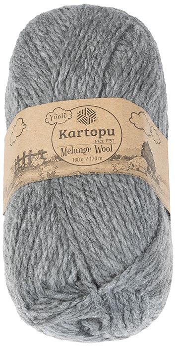 BELLATEX Melange Wool 100 g – 1002 sivá
