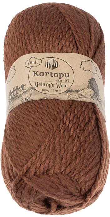 BELLATEX Melange Wool 100 g – 1892 hnedá
