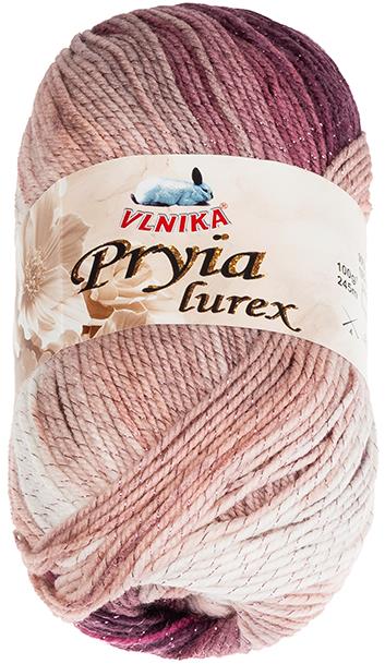 BELLATEX Priadza Pryia lurex 100 g – 304 ružová, vínová