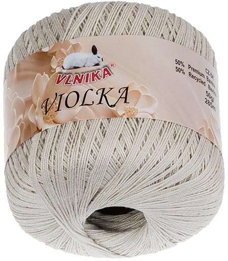 BELLATEX Priadza Violka 50 g - 101 biela káva