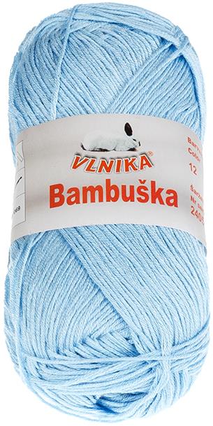 BELLATEX Priadza Bambuška 50 g – 12 svetlo modrá
