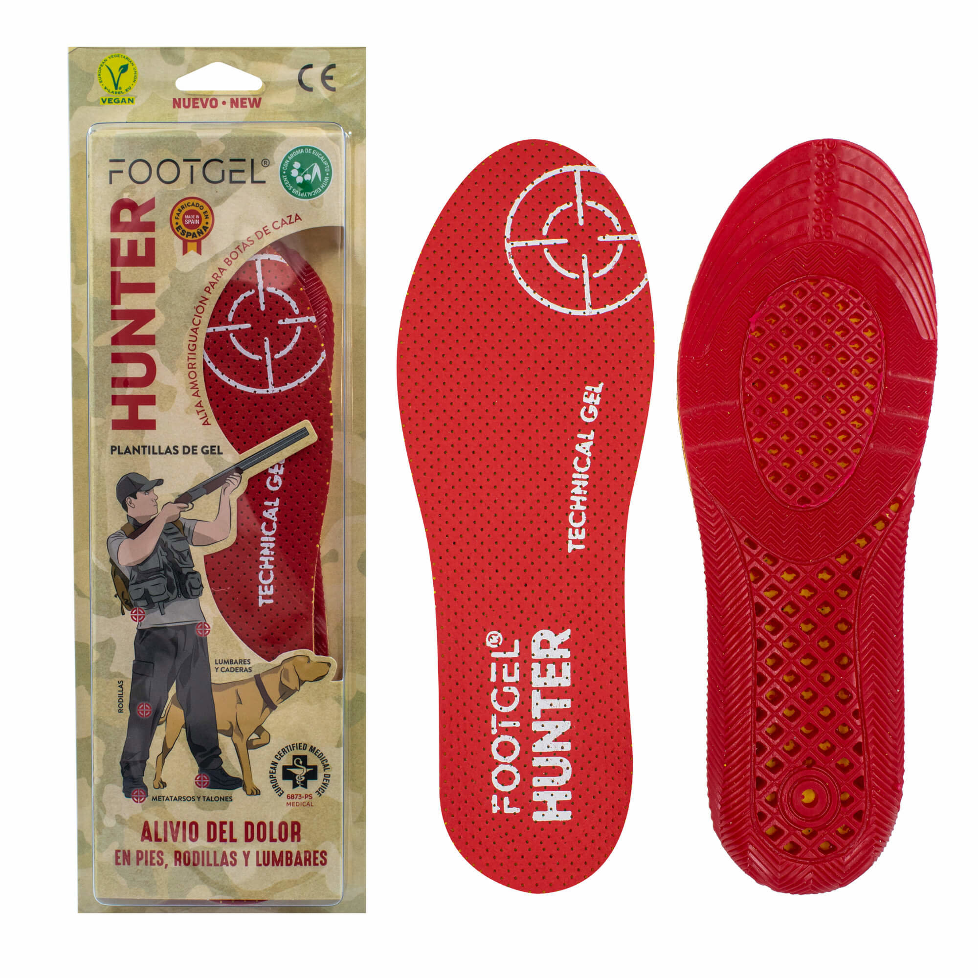 Footgel Gelové vložky HUNTER 41-46