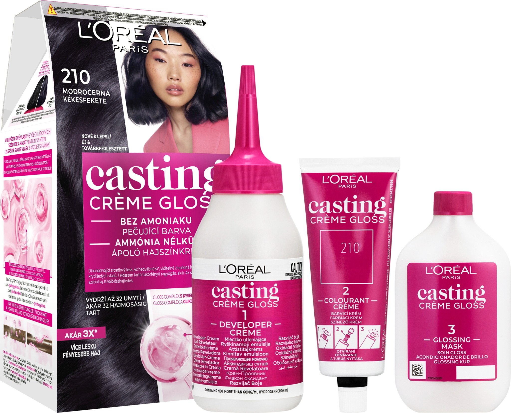 L'ORÉAL CASTING Creme Gloss 210 Modročierna